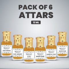 Pack of 6 Attars