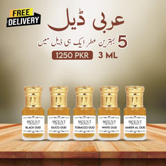 Deal Of 5 Long Lasting attar