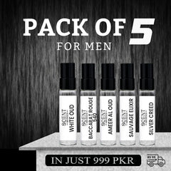 Pack of 5 Testers for Men